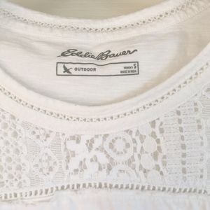 Eddie Bauer size small cream top
